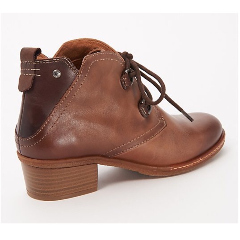 Pikolinos Leather Lace-Up Siena Ankle Boots - Picture 2 of 7